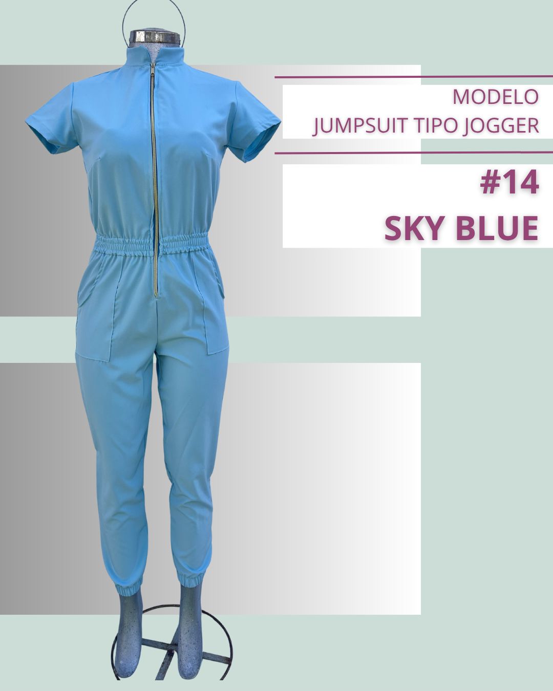 uniforme quirúrgico jumpsuit tipo jogger