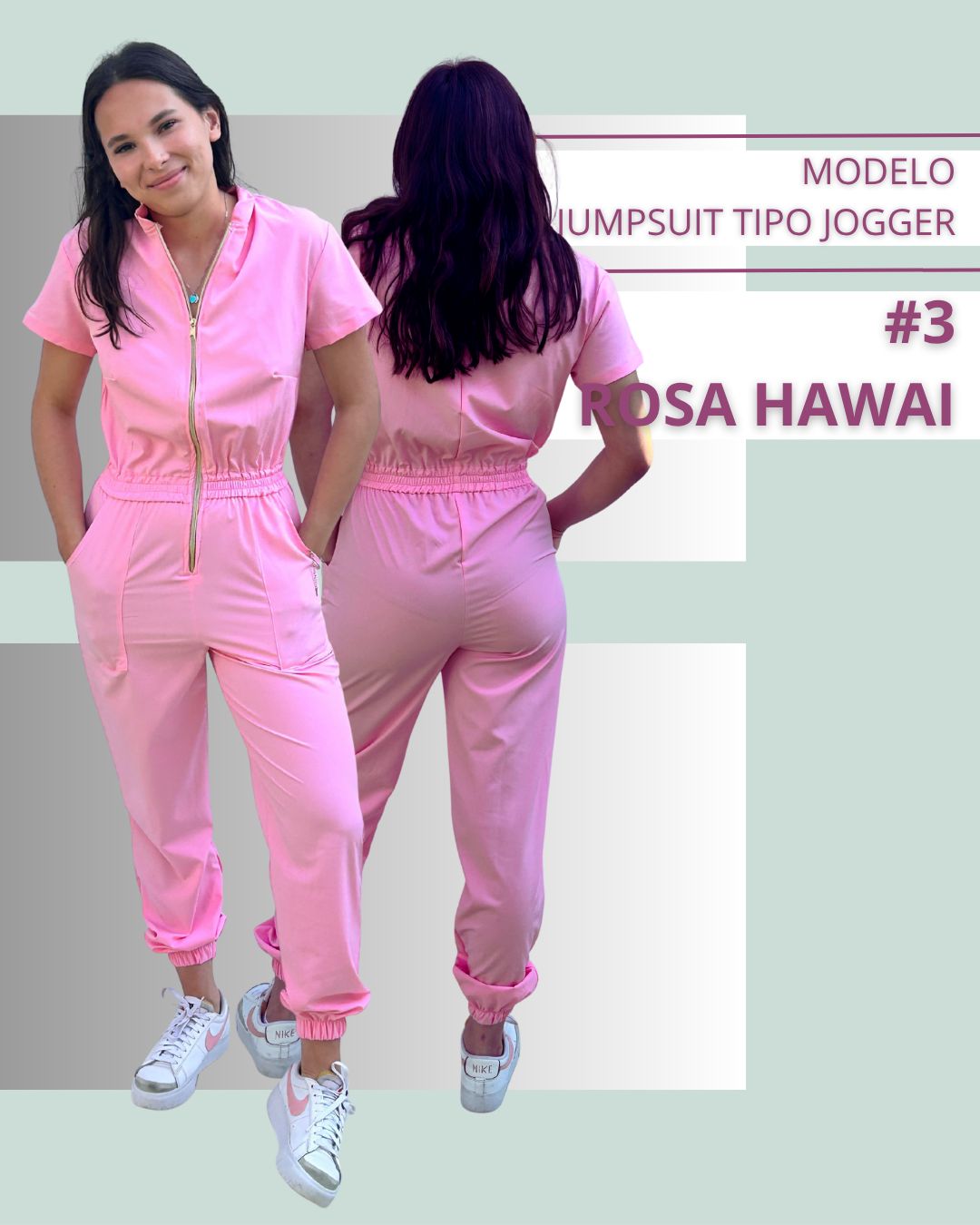 uniforme quirúrgico jumpsuit tipo jogger